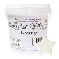 Ivory Roll 'n' Cover Sugarpaste - 1kg