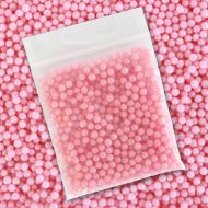 Pink Pearlised Sugar Pearls - 4mm - 30g Bag