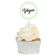 Vegan Dietary & Free From Cupcake Toppers - 12pk