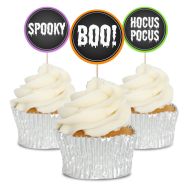 Halloween Mottos Cupcake Toppers - 12pk