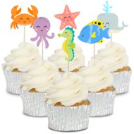 Under The Sea Cupcake Toppers - 12pk
