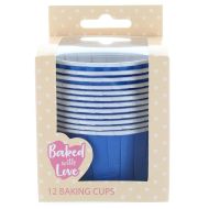Blue Baking Cups - 50mm - Pack of 12
