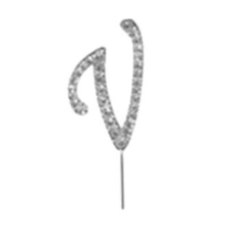 Letter V Diamante Pick
