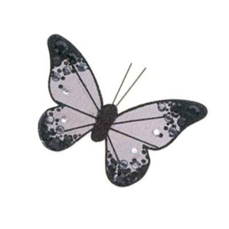 Black Organza Butterfly with clip