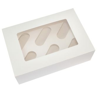 6 Cupcake/Muffin - Plain White Box