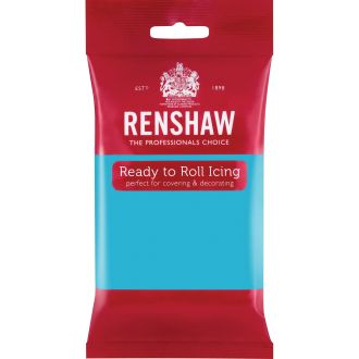 Renshaw Turquoise Ready To Roll Icing - 250g