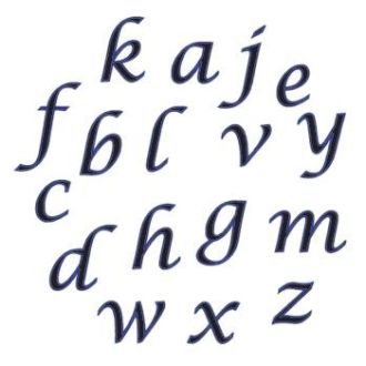 Alphabet Cutter Set - Script - Lower Case
