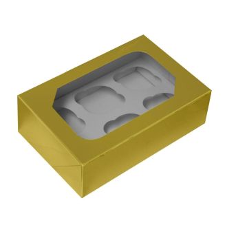 Gold Cupcake Box - (2pk)