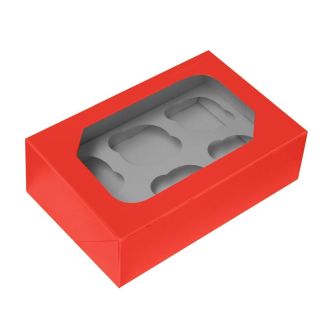 Red Cupcake Box - (2pk)