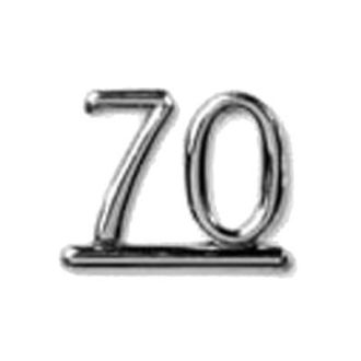 70 - Silver Numeral