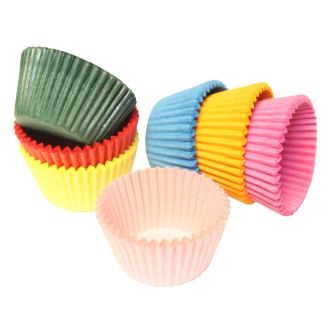 Multi-Coloured Mini Muffin Cases - 100pk