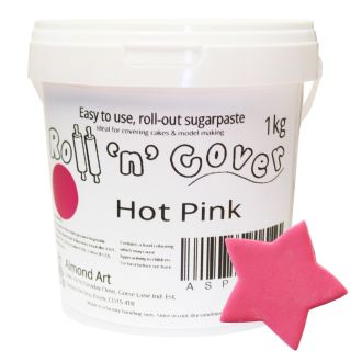 Hot Pink Roll 'n' Cover Sugarpaste - 1kg
