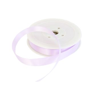 15mm Lilac Double Sided Satin Ribbon - 25m Roll
