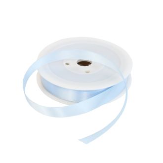 15mm Baby Blue Double Sided Satin Ribbon - 25m Roll