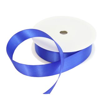 25mm Royal Blue Double Sided Satin Ribbon - 25m Roll