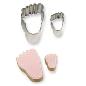 Cookie & Cake Foot Cutter - Set of 2