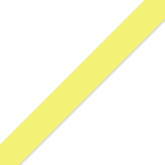 15mm Pale Yellow Double Sided Satin Ribbon - 1m