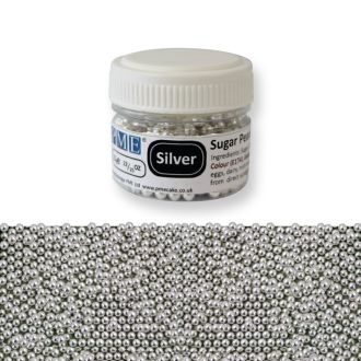 Silver Sugar Pearls - 2.3mm - 25g