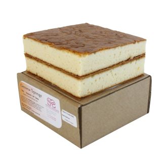 Square Vanilla Genoese Sponge Cake - 8" & 10" 