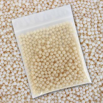 Ivory Pearlised Sugar Pearls - 4mm - 30g Bag