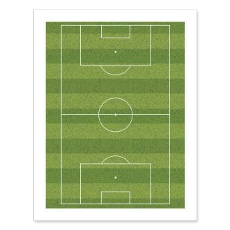 Football Pitch Edible Icing Sheet - 10" x 7½"