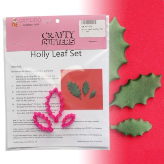 Holly Leaf Cutter Set - 3pc
