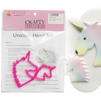 Unicorn Head Cutter Set - 2pc