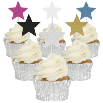 Star Cupcake Toppers - 12pk