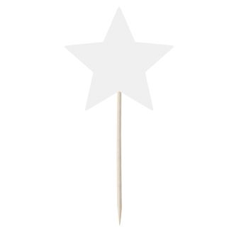 White Star Cupcake Toppers - 12pk