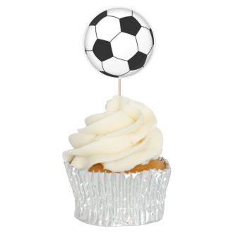 Football Cupcake Toppers - 12pk