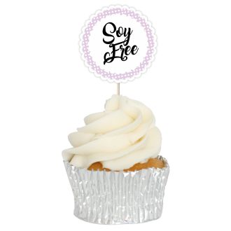 Soy Free Dietary & Free From Cupcake Toppers - 12pk