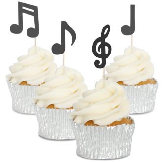 Music Notes Cupcake Toppers - 12pk