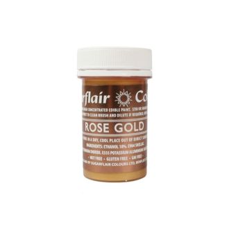 Sugarflair Colours Rose Gold Paint - 20g