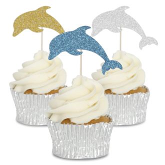 Dolphin Cupcake Toppers - 12pk