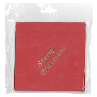 Sherry Christmas Cocktails Lunch Napkin 15/pk