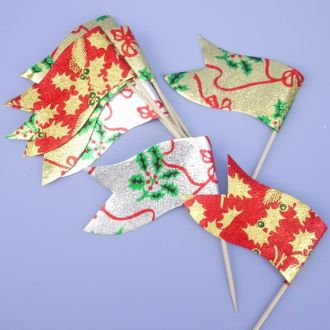 Christmas Sandwich Flags - 10pk