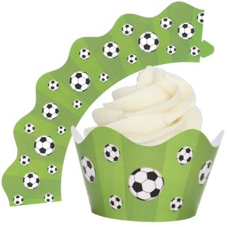 Football Cupcake Wrappers - 12Pk