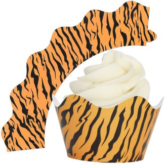 Tiger Print Cupcake Wrappers - 12Pk