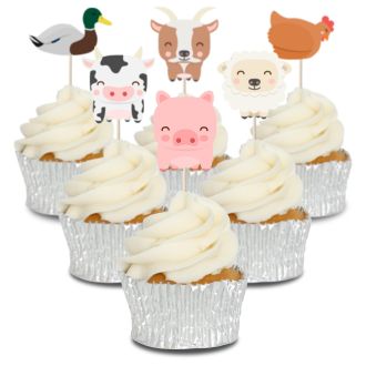 Farmyard Cupcake Toppers - 12pk