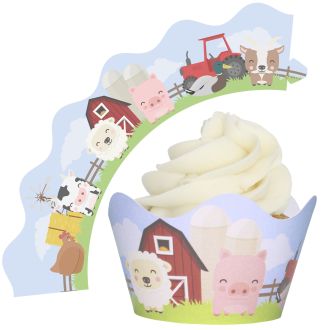Farmyard Cupcake Wrappers - 12Pk