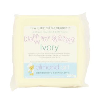 Ivory Ready Coloured Roll 'n' Cover Sugarpaste - 250g