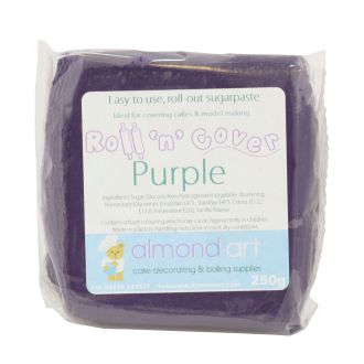 Purple Ready Coloured Roll 'n' Cover Sugarpaste - 250g