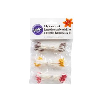 Assorted Colour Lily Stamen Set - 30pc