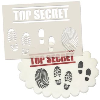 Spy/Secret Agent & Detective Set Stencil