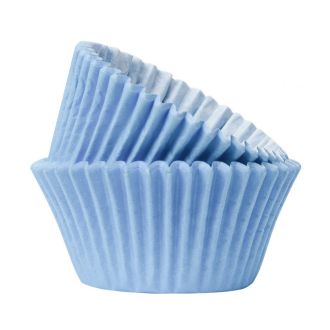 50 Cases Baby Blue Paper Cupcake / Muffin Cases