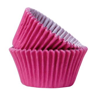 Hot Pink Paper Cupcake / Muffin Cases