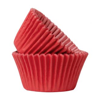 50 Cases Red Paper Cupcake / Muffin Cases