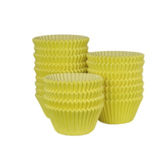 100 Cases Yellow Paper Cupcake / Muffin Cases