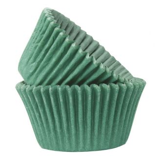 50 Cases Green Paper Cupcake / Muffin Cases