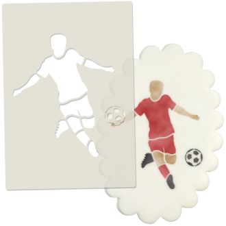Football Player Cake Topper Stencil